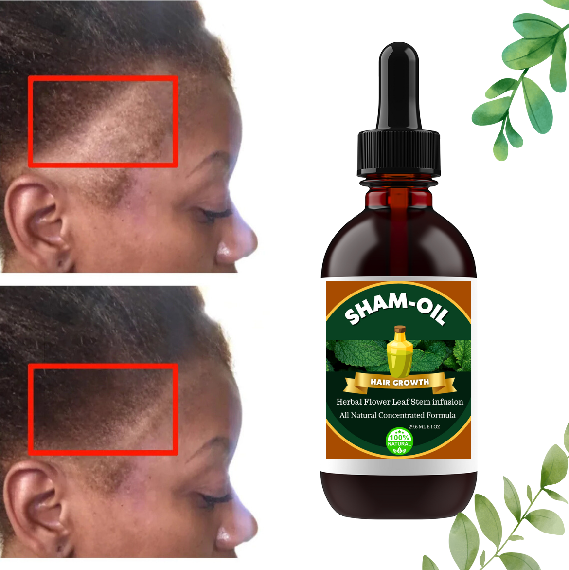 SHAM HERBAL LEAF HAIR GROWTH OIL